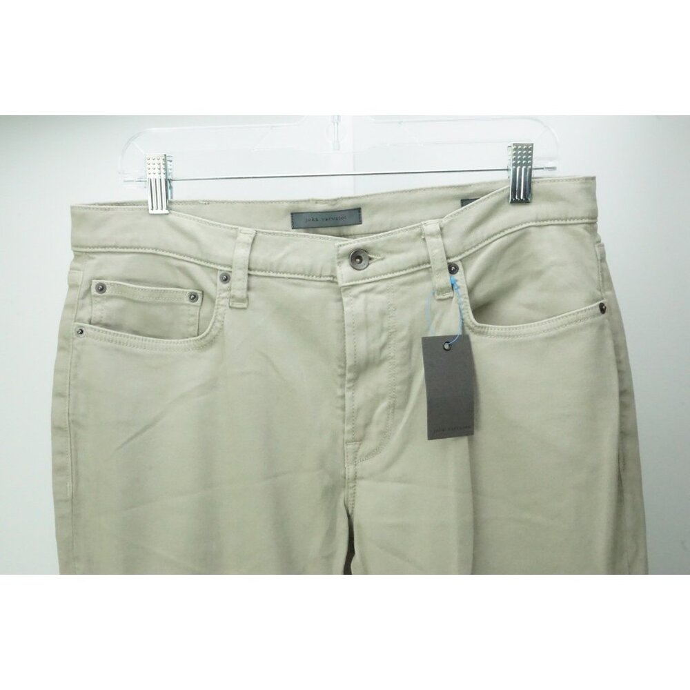John Varvatos JV702-Slim Beige SMoked Pearl Gray Casual Pants Sz 32 BRAND NEW